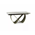 Infinity Ceramic White Amber table