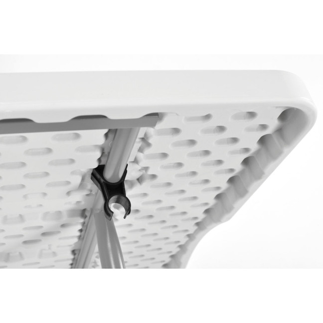 Folding catering table, length 240 cm - white