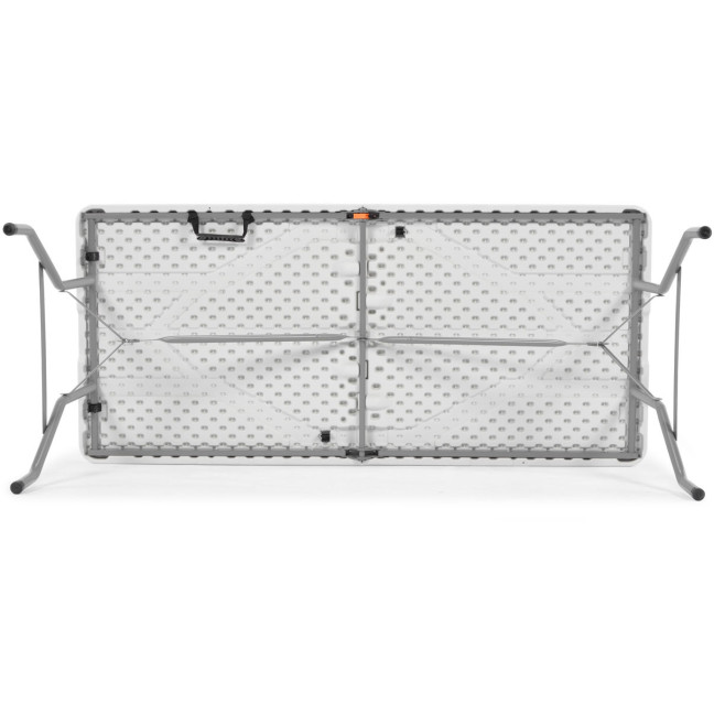 Folding catering table, length 240 cm - white