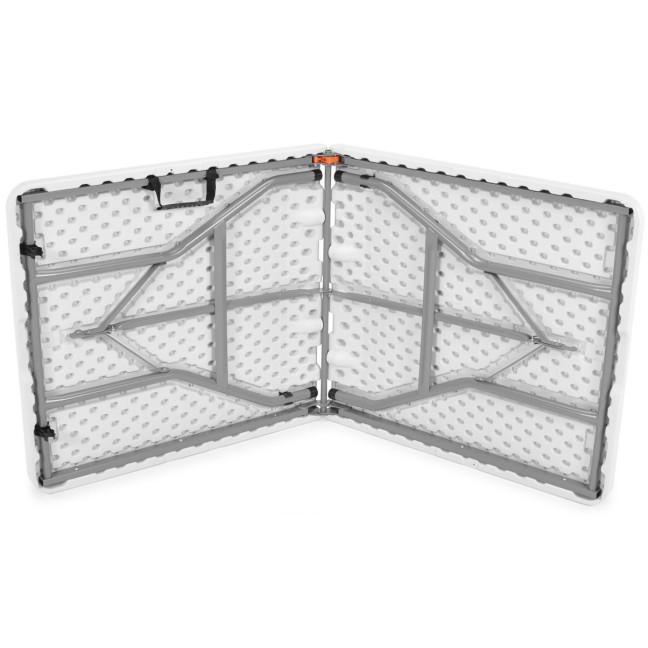 Folding catering table, length 240 cm - white