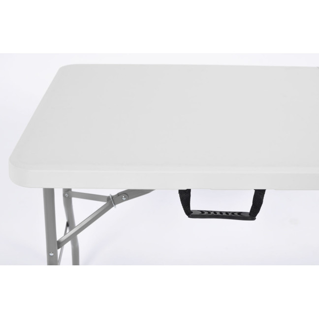 Folding catering table, length 240 cm - white