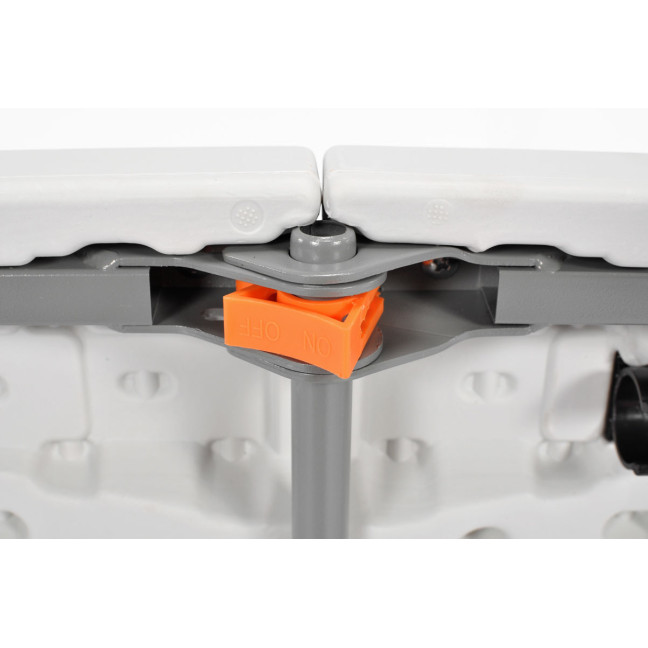 Folding catering table, length 240 cm - white