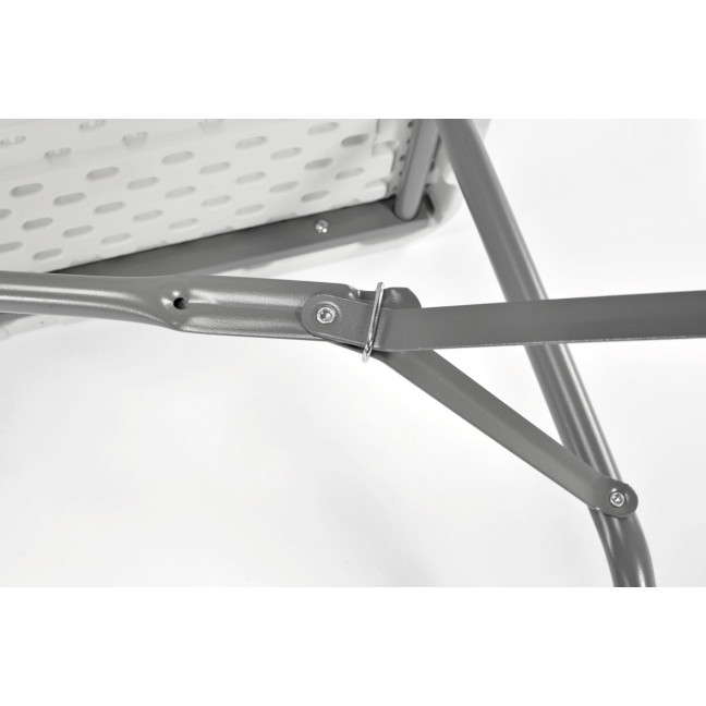 Folding catering table, length 240 cm - white