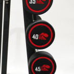 Barbell bar set with a load of 10-55 kg