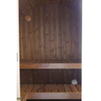 Outdoor Terrace Sauna / Electric or Wood-Burning Harvia Heater / High-Quality Scandinavian Spruce (Thermowood)