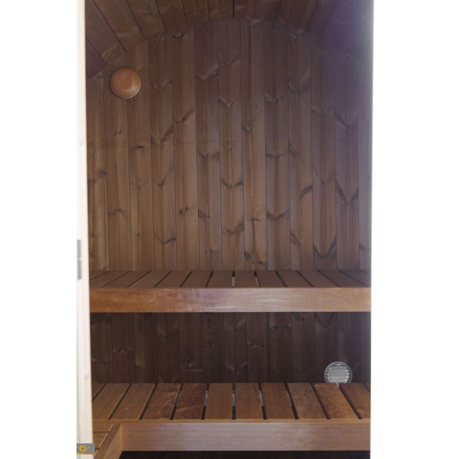 Outdoor Terrace Sauna / Electric or Wood-Burning Harvia Heater / High-Quality Scandinavian Spruce (Thermowood)