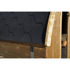 Outdoor Terrace Sauna / Electric or Wood-Burning Harvia Heater / High-Quality Scandinavian Spruce (Thermowood)