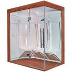 MUE-200ST-W3 Steam Sauna LEFT | Wellness | Relax | SPA | Elegant Minimalism | Ready to Assemble