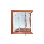 MUE-200ST-W3 Steam Sauna LEFT | Wellness | Relax | SPA | Elegant Minimalism | Ready to Assemble