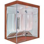 MUE-200ST-W3 Steam Sauna RIGHT | Wellness | Relax | SPA | Ready to Assemble | Natural Wood