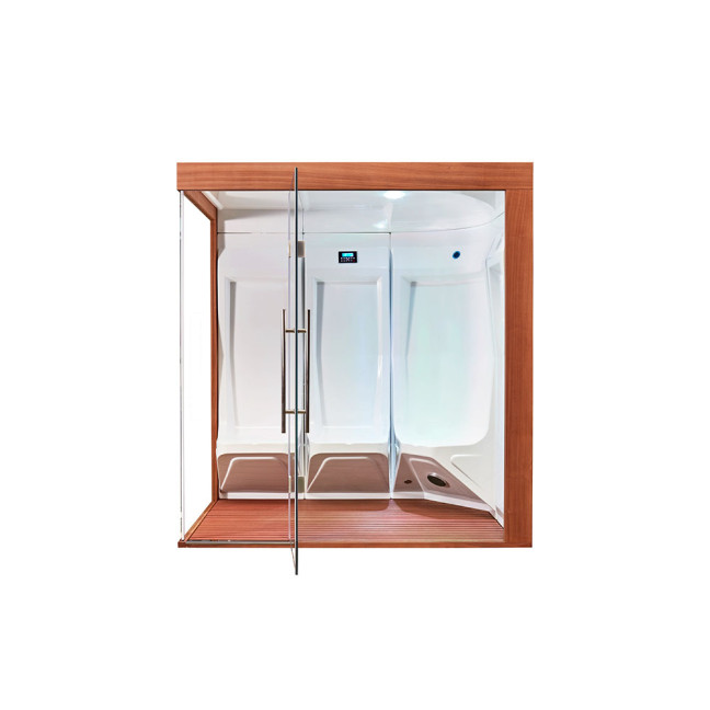 MUE-200ST-W3 Steam Sauna RIGHT | Wellness | Relax | SPA | Ready to Assemble | Natural Wood
