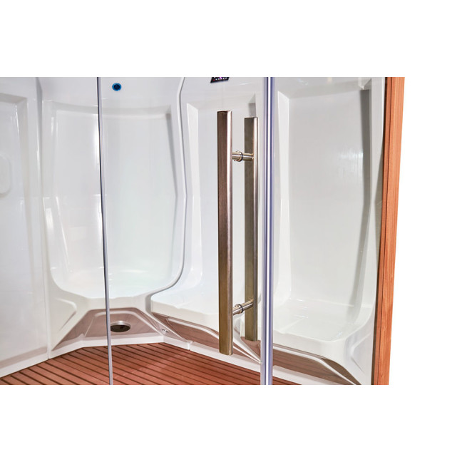 MUE-200ST-W3 Steam Sauna LEFT | Wellness | Relax | SPA | Elegant Minimalism | Ready to Assemble