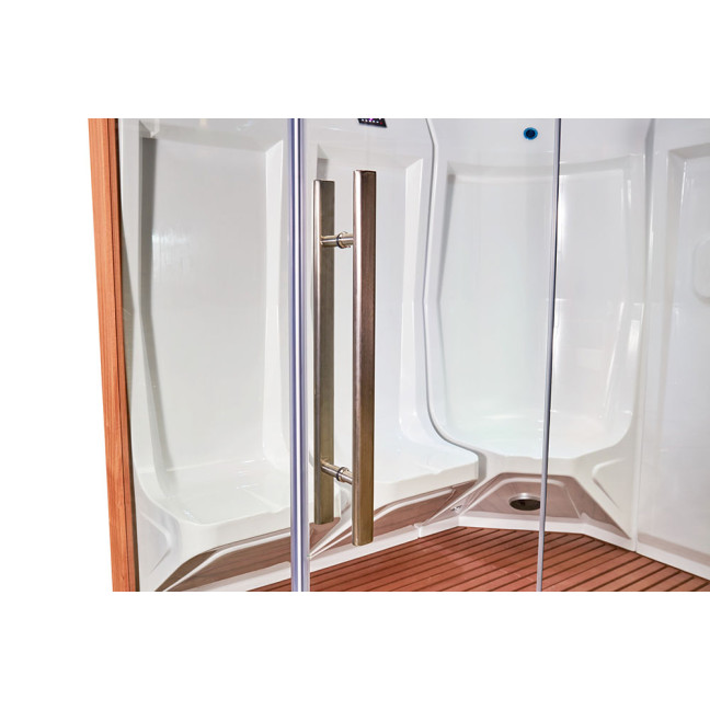 MUE-200ST-W3 Steam Sauna RIGHT | Wellness | Relax | SPA | Ready to Assemble | Natural Wood