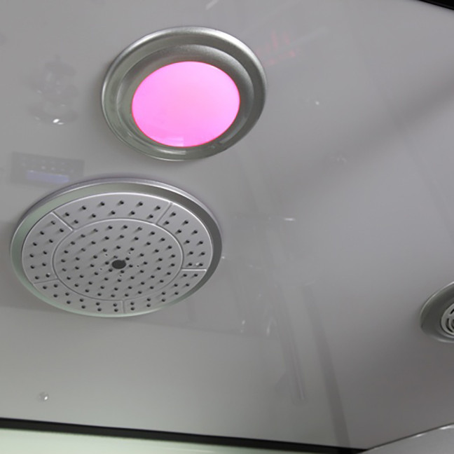 MUE-K1082 TRIO, infrared sauna, steam sauna and shower cabin | Panoramic Glass | For Family and Friends