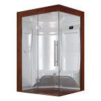 MUE-200ST-W2 Steam sauna LEFT 5 kW | Elegant Minimalism | Panoramic Glass
