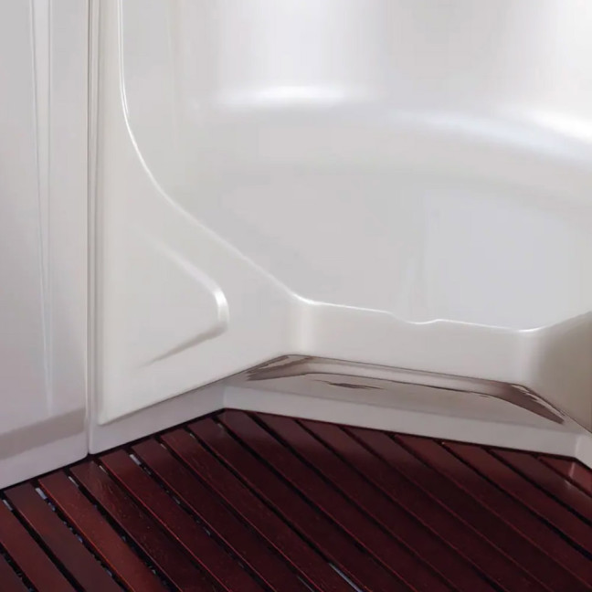 MUE-200ST-W2 Steam sauna LEFT 5 kW | Elegant Minimalism | Panoramic Glass