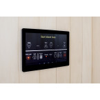 MUE-1816 Dry sauna with 6 kW heater + steam | Panoramic Glass | Ready to Assemble