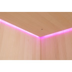 MUE-1816 Dry sauna with 6 kW heater + steam | Panoramic Glass | Ready to Assemble