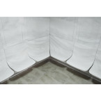 MUE-1816 Dry sauna with 6 kW heater + steam | Panoramic Glass | Ready to Assemble