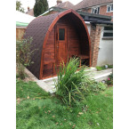 Pod 300 Outdoor Sauna / Harvia Electric or Wood-Burning Stove / High-Quality Scandinavian Spruce (Thermowood)