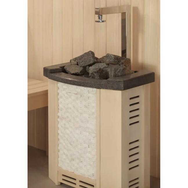 MUE-1250 Dry sauna with HARVIA 6kW heater | Ready to Assemble | Scandinavian Style
