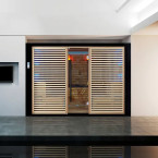 MUE-1401 Dry sauna with HARVIA 12 kW heater | Panoramic Glass | Ready to Assemble