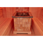 MUE-1401 Dry sauna with HARVIA 12 kW heater | Panoramic Glass | Ready to Assemble