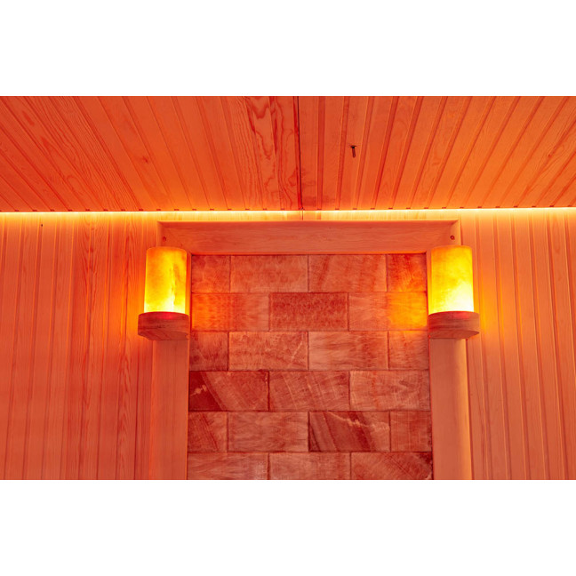 MUE-1401 Dry sauna with HARVIA 12 kW heater | Panoramic Glass | Ready to Assemble