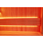 MUE-1401 Dry sauna with HARVIA 12 kW heater | Panoramic Glass | Ready to Assemble