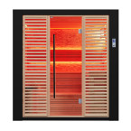 MUE-1402 Dry sauna with HARVIA 6kW heater | Panoramic Glass | Luxury Relaxation