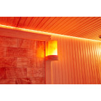 MUE-1401 Dry sauna with HARVIA 12 kW heater | Panoramic Glass | Ready to Assemble