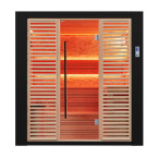 MUE-1402 Dry sauna with HARVIA 6kW heater | Panoramic Glass | Luxury Relaxation