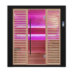 MUE-1402 Dry sauna with HARVIA 6kW heater | Panoramic Glass | Luxury Relaxation
