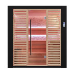 MUE-1402 Dry sauna with HARVIA 6kW heater | Panoramic Glass | Luxury Relaxation