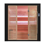 MUE-1402 Dry sauna with HARVIA 6kW heater | Panoramic Glass | Luxury Relaxation
