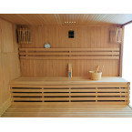 MO-EA4-220 Dry sauna with HARVIA 8 kW heater | Natural Wood | Scandinavian Style