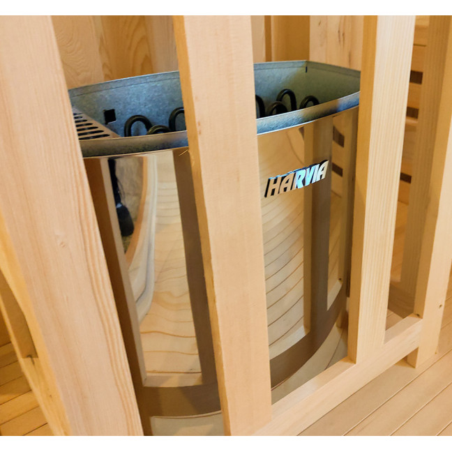 MO-EA4-220 Dry sauna with HARVIA 8 kW heater | Natural Wood | Scandinavian Style