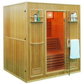 MO-EN4 Dry sauna with HARVIA 6 kW heater | Elegant Minimalism | Thermo Wood
