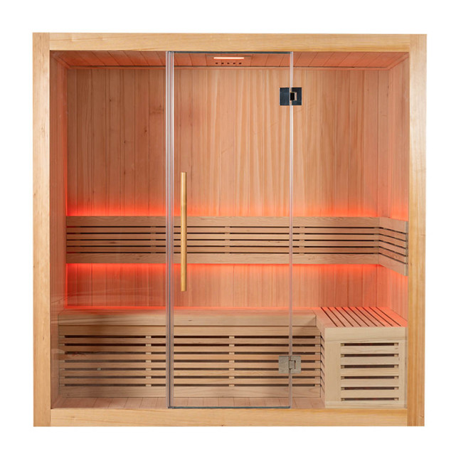 MO-SS1220P Dry sauna with HARVIA heater 4.5 kW | Natural Wood | Ready to Assemble