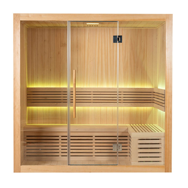 MO-SS1220P Dry sauna with HARVIA heater 4.5 kW | Natural Wood | Ready to Assemble