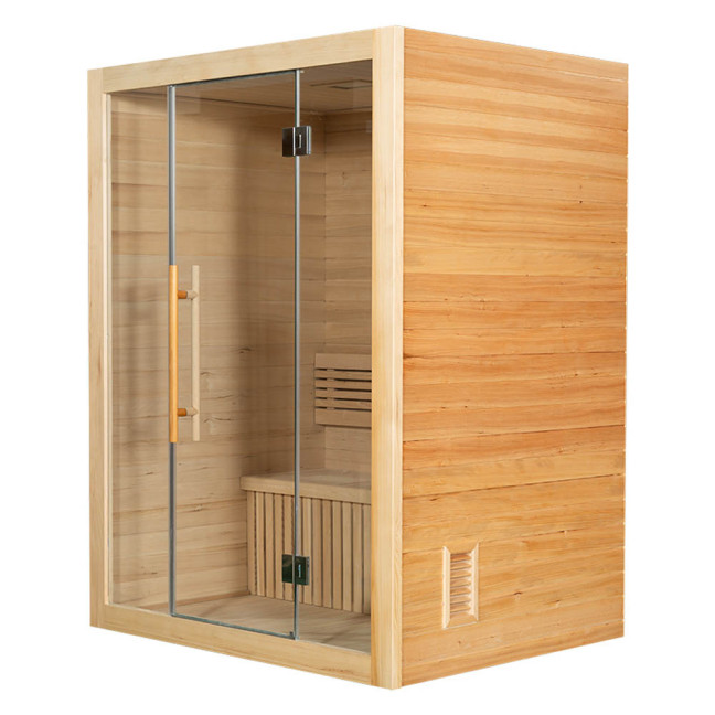 MO-SS1512H Dry sauna with HARVIA heater 4.5 kW | Panoramic Glass | Ready to Assemble