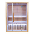 MO-SS1515H Dry sauna with HARVIA 6 kW heater | Scandinavian Style | Natural Wood