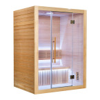 MO-SS1515H Dry sauna with HARVIA 6 kW heater | Scandinavian Style | Natural Wood