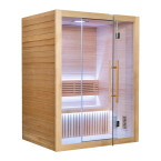MO-SS1515H Dry sauna with HARVIA 6 kW heater | Scandinavian Style | Natural Wood