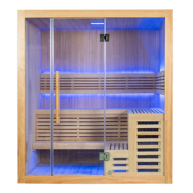 MO-SS1816H Dry sauna with HARVIA 6 kW heater | Thermo Wood | Modern Design