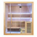 MO-SS1816H Dry sauna with HARVIA 6 kW heater | Thermo Wood | Modern Design