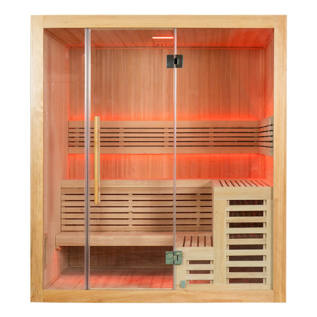 MO-SS1816H Dry sauna with HARVIA 6 kW heater | Thermo Wood | Modern Design