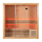 MO-SS2012H Dry sauna with HARVIA heater 4.5 kW | Natural Wood | For Family and Friends