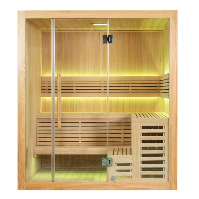 MO-SS1816H Dry sauna with HARVIA 6 kW heater | Thermo Wood | Modern Design