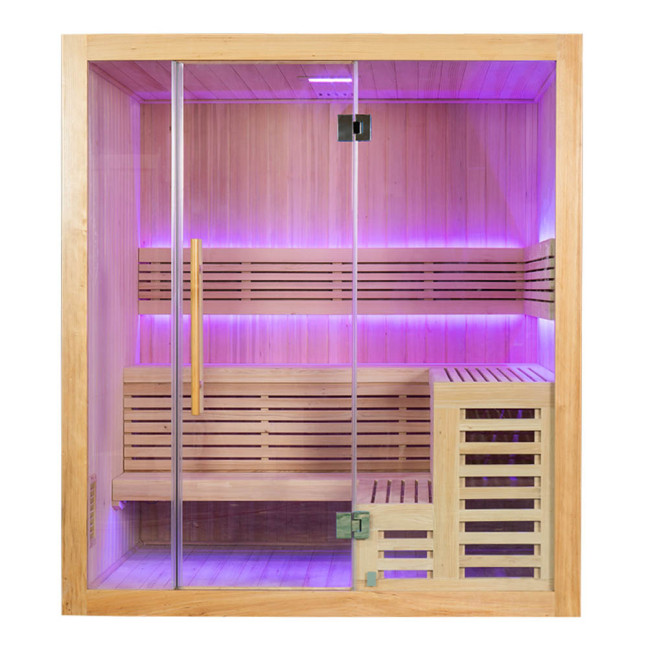 MO-SS1816H Dry sauna with HARVIA 6 kW heater | Thermo Wood | Modern Design